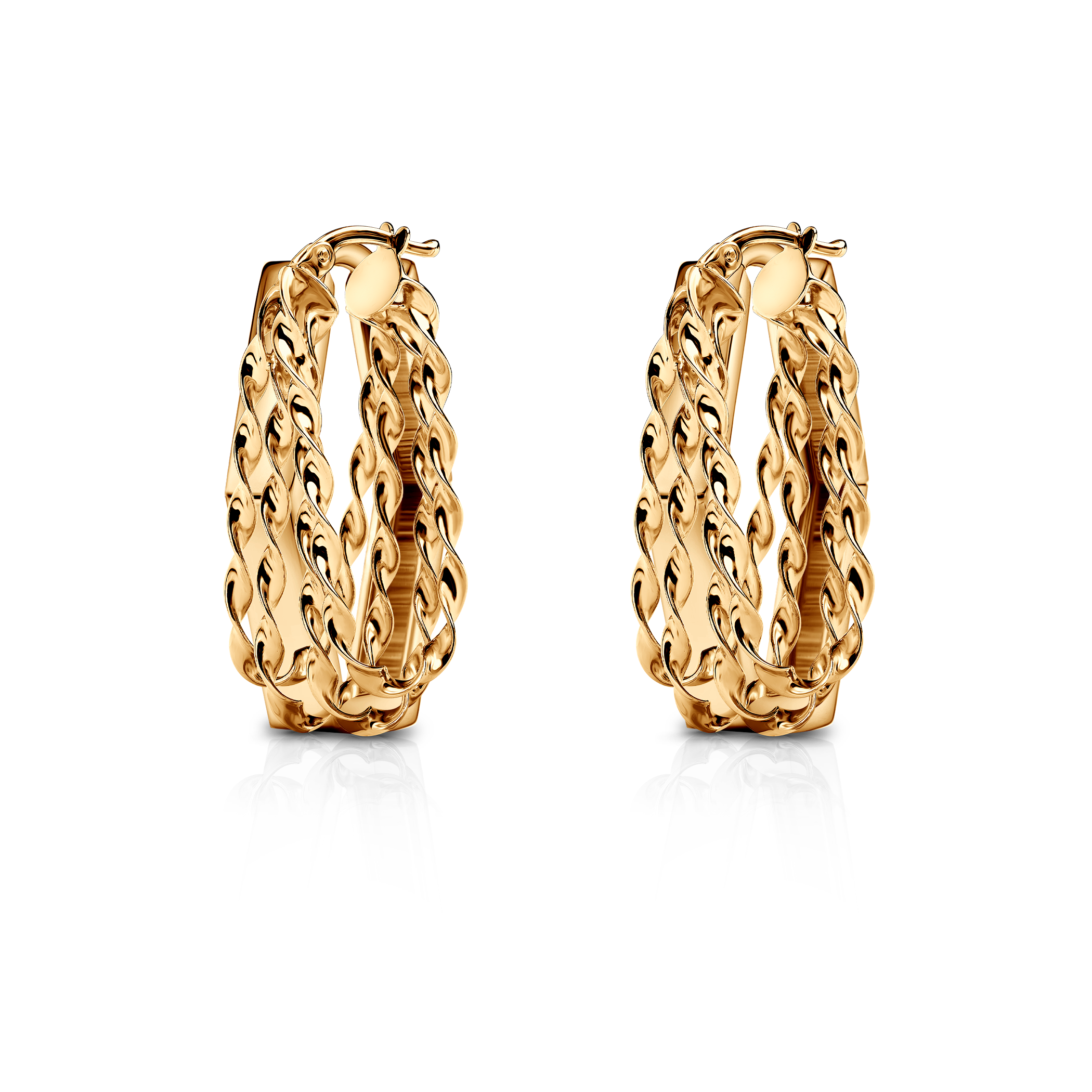 Naušnice SAVICKI: žuto zlato