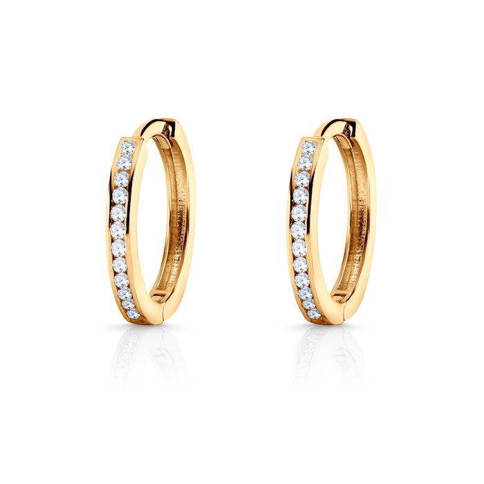 Сережки SAVICKI: жовте золото, цирконії