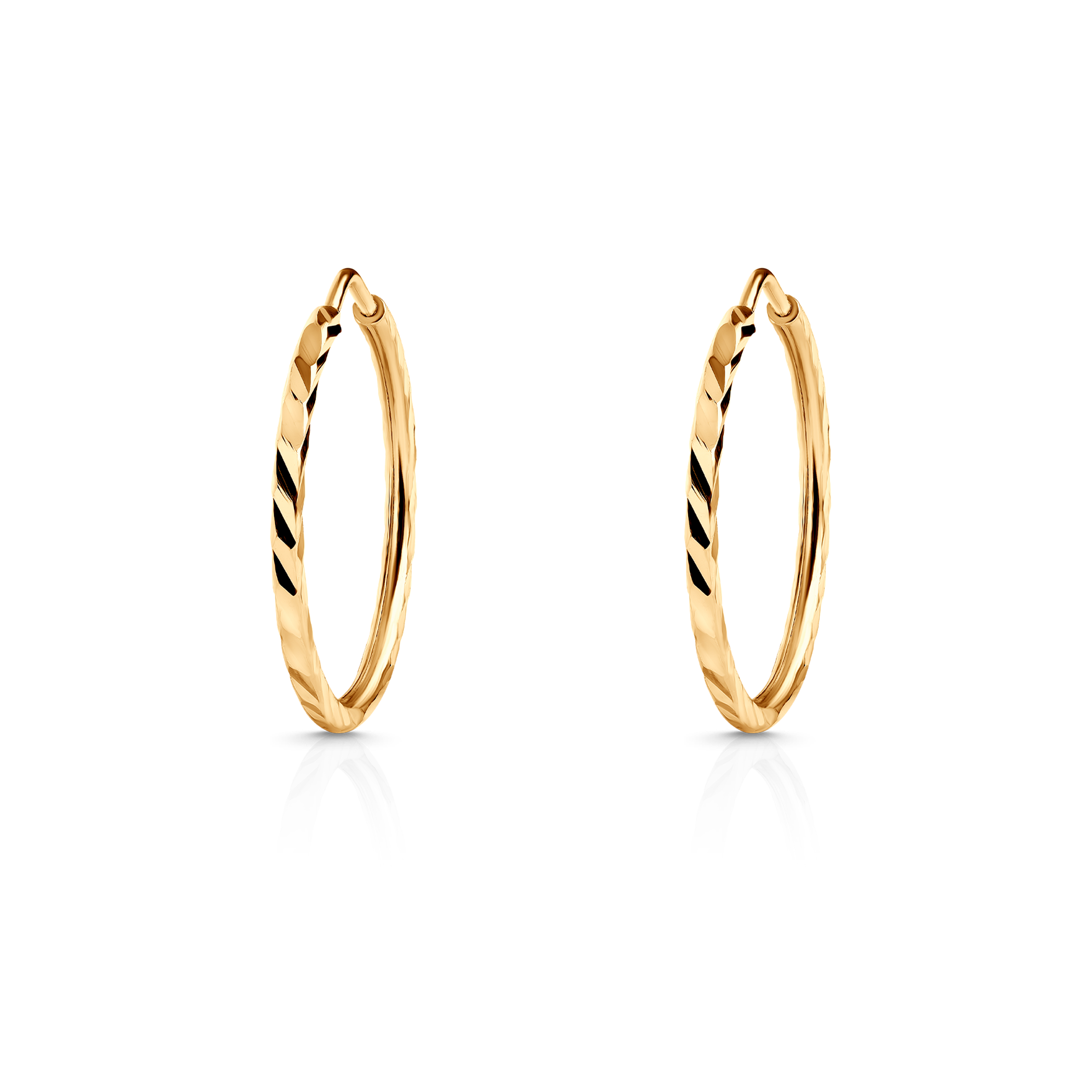 Naušnice SAVICKI: žuto zlato