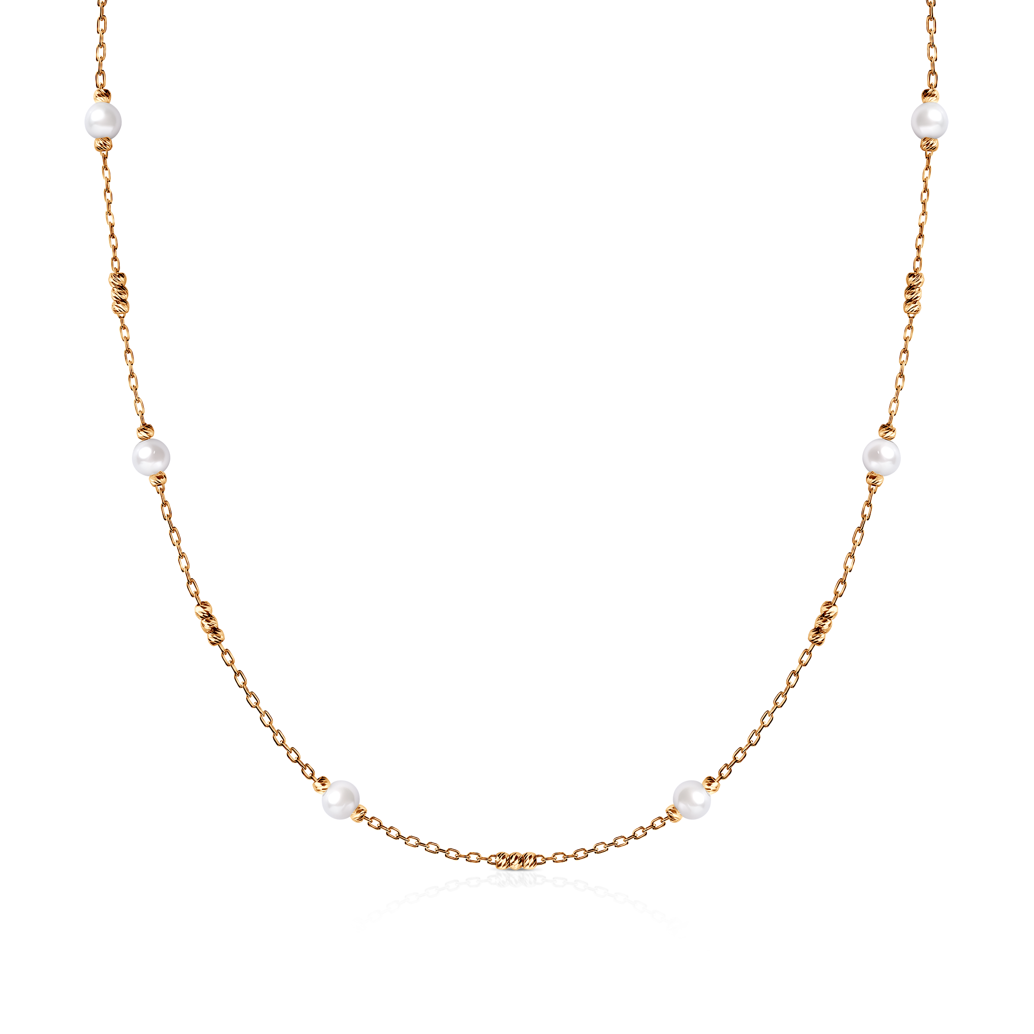 Ogrlica Savicki: zlato, biseri