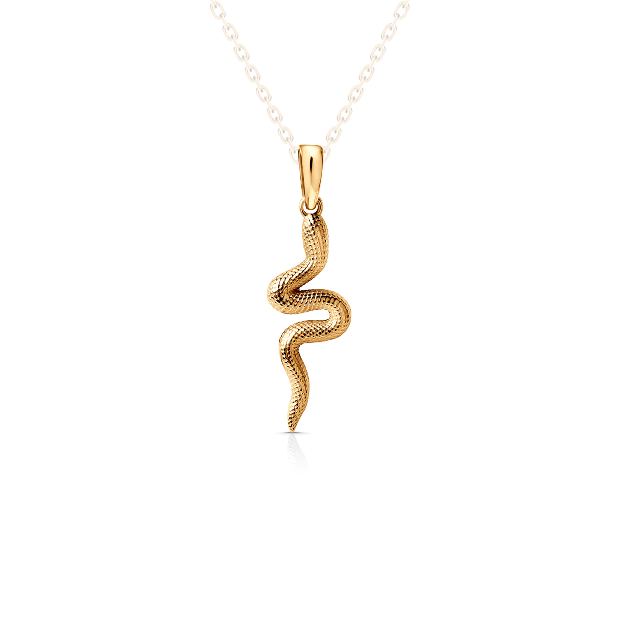 SAVICKI snake pendant: gold