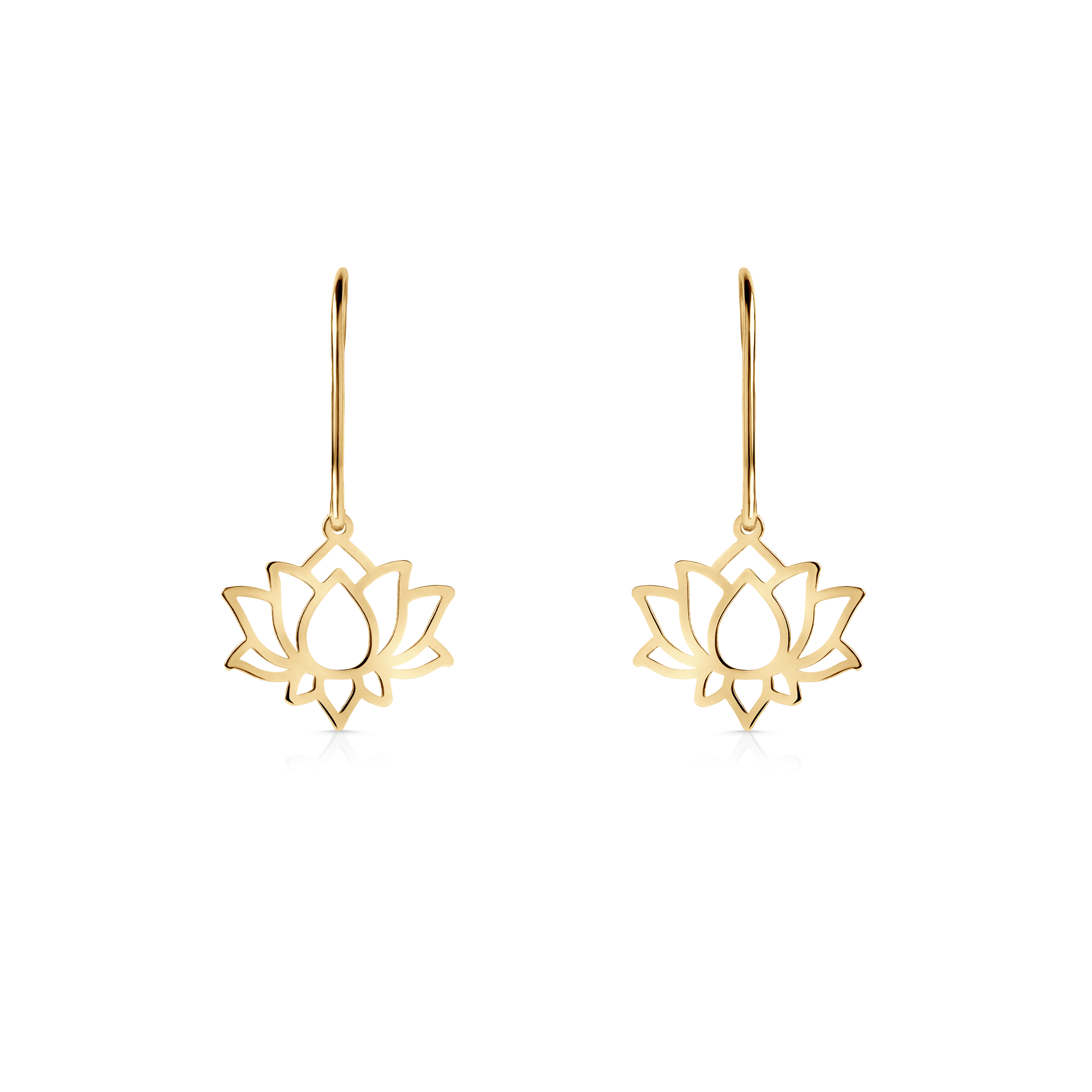 Сережки лотос Savicki: золото