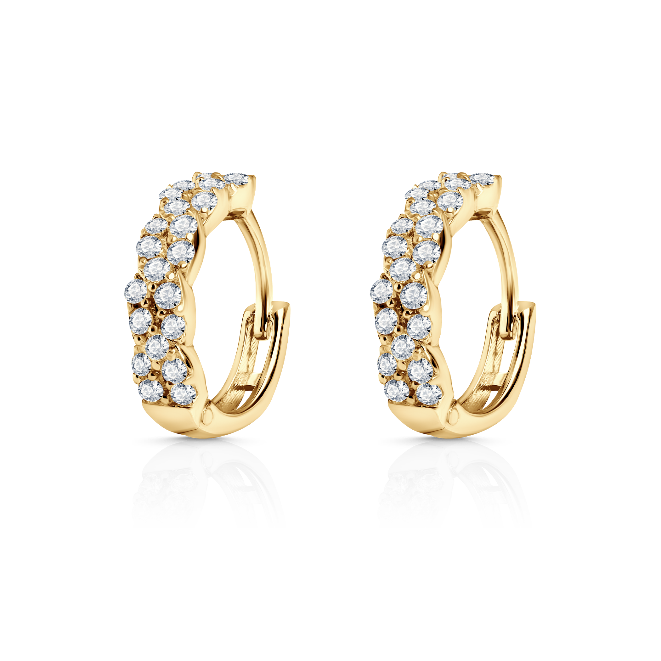 Сережки Savicki: золото, цирконії