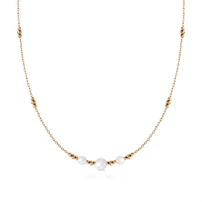 Кольє Savicki: золотое, перли