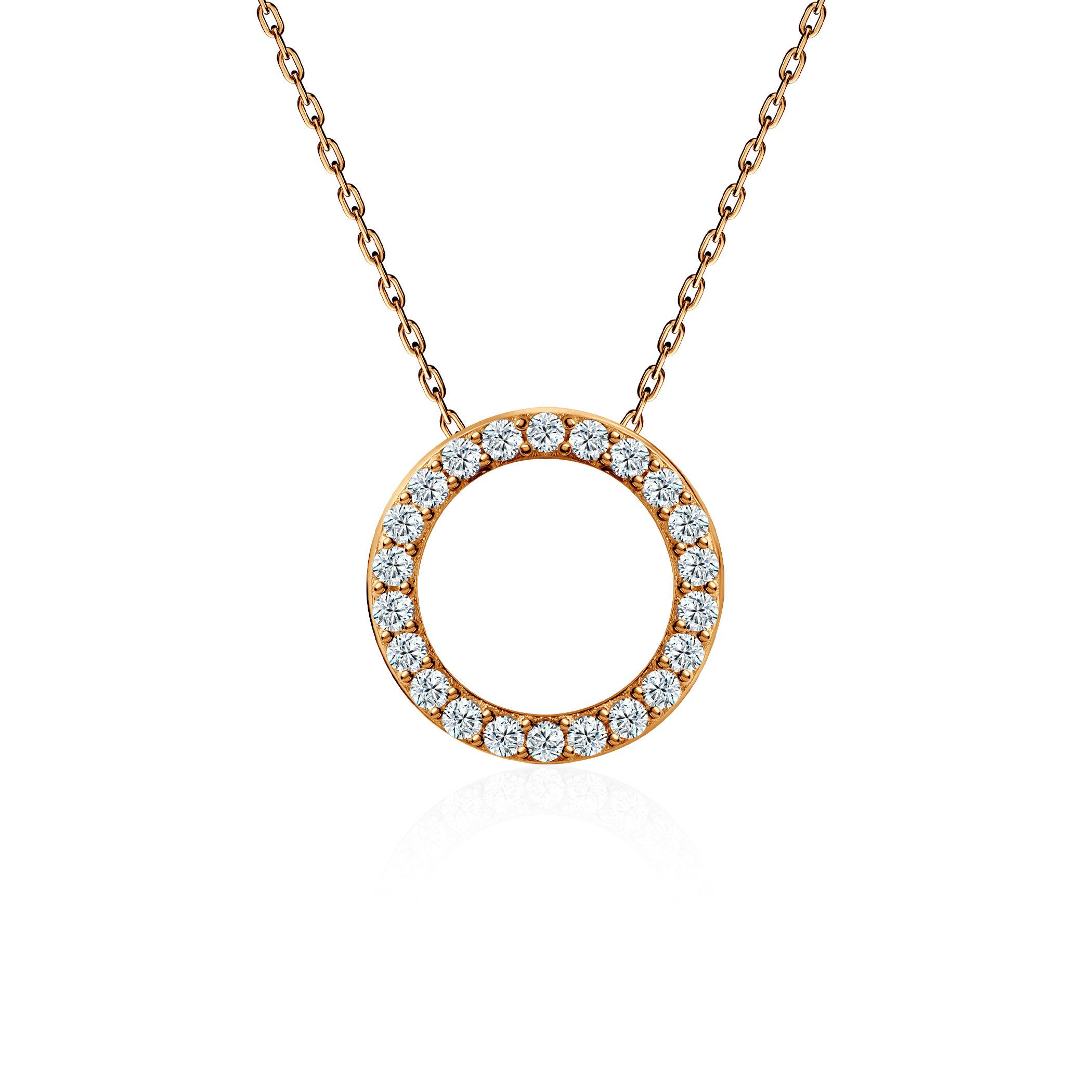 Кольє коло Savicki: золотое, цирконії