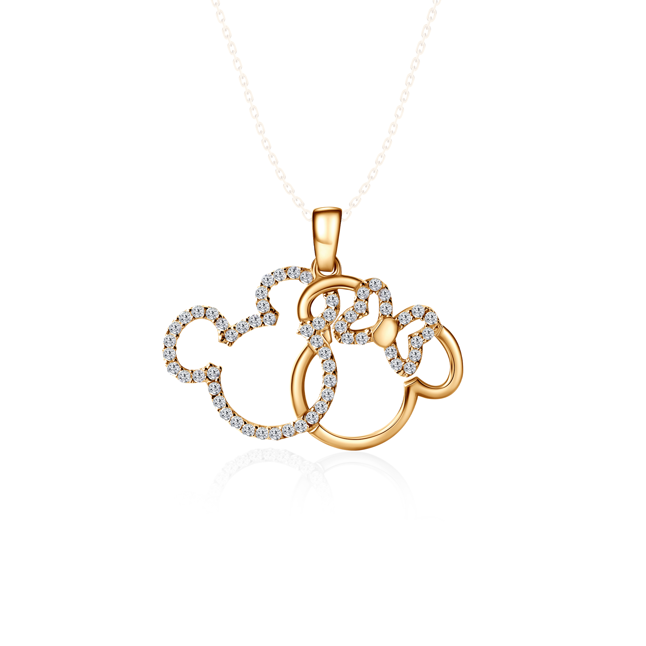 SAVICKI pendant: 585 gold, cubic zirconia