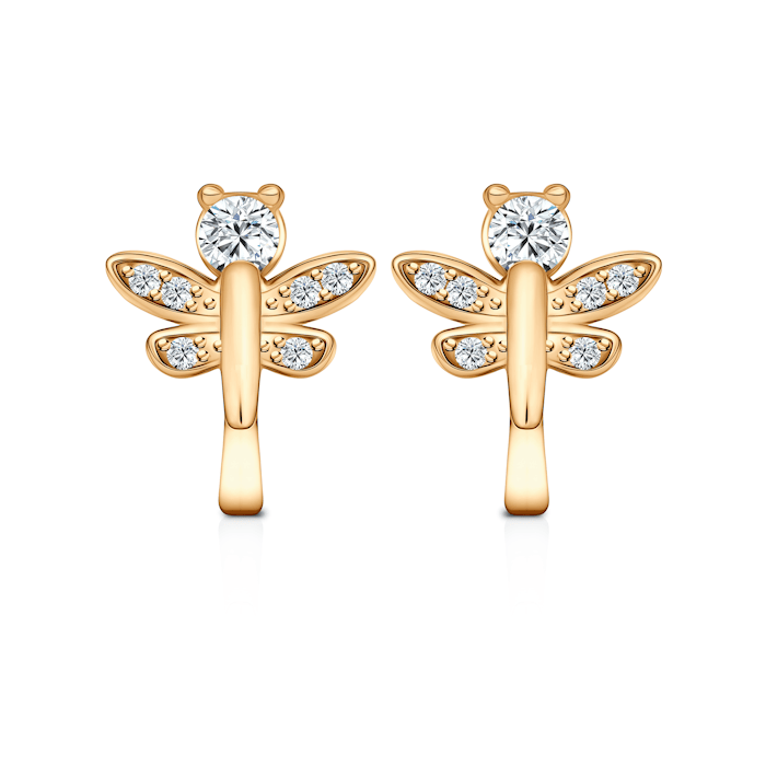SAVICKI earrings: gold, zircons