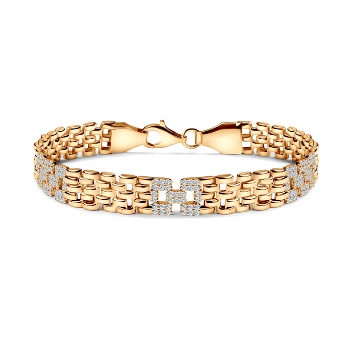 Armband Savicki: Gold, Zirkonia