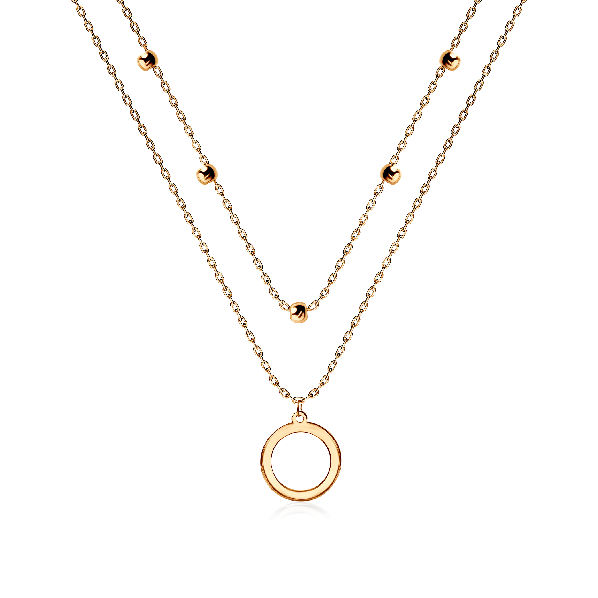 SAVICKI wheel necklace: 585 gold