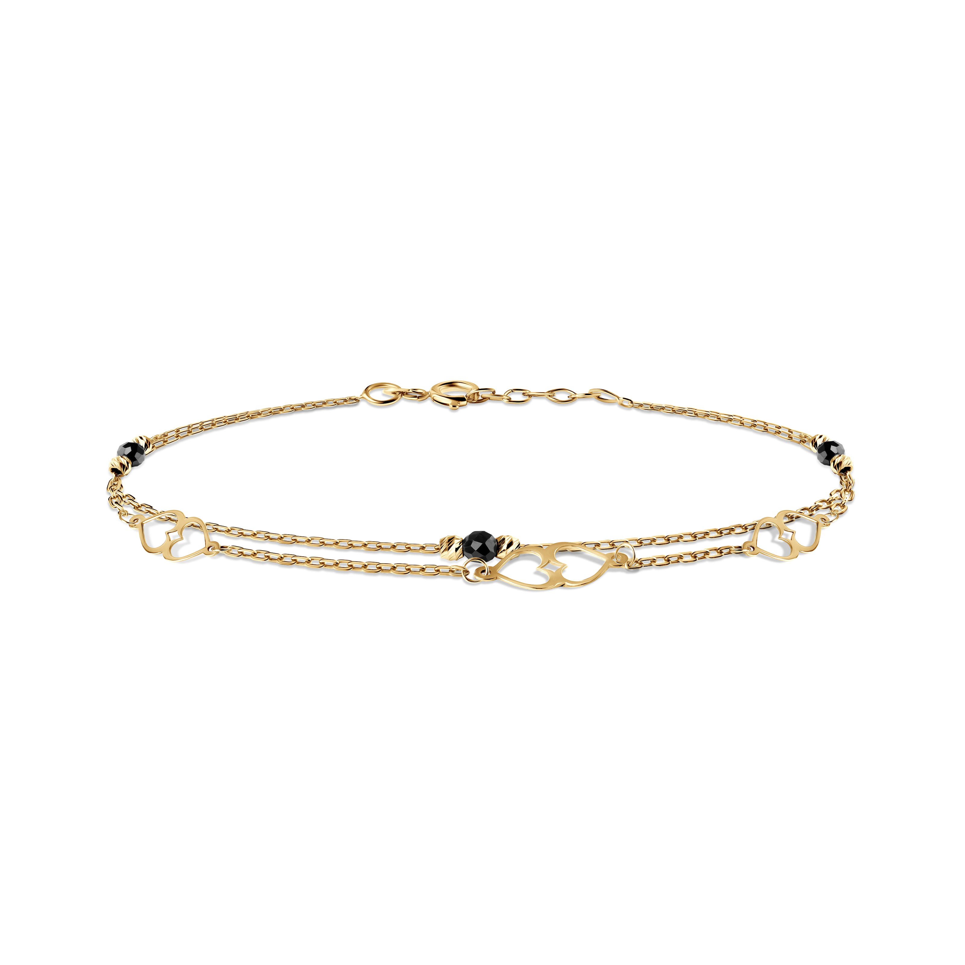 Браслет серце Savicki: золото, цирконії