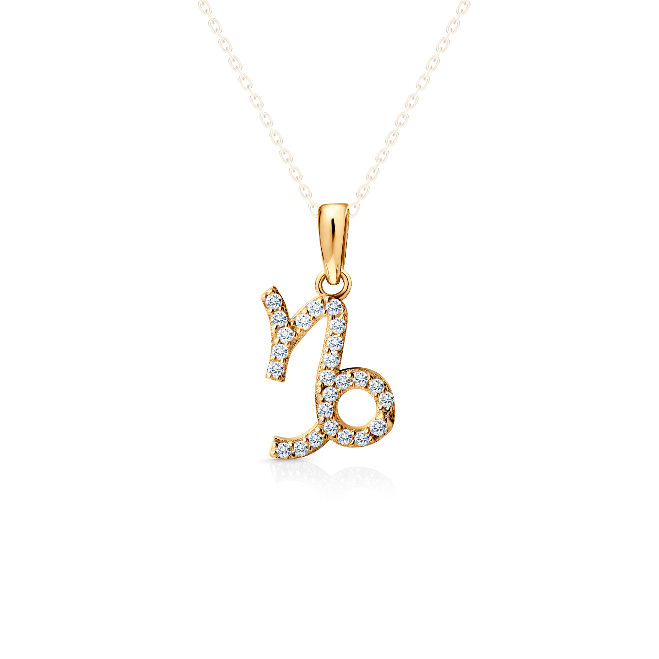 SAVICKI Capricorn pendant: gold, Cubic Zirconia