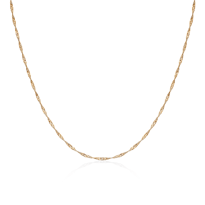 Синджирче Savicki 1,5 мм: 585 злато, синджирче Сингапур