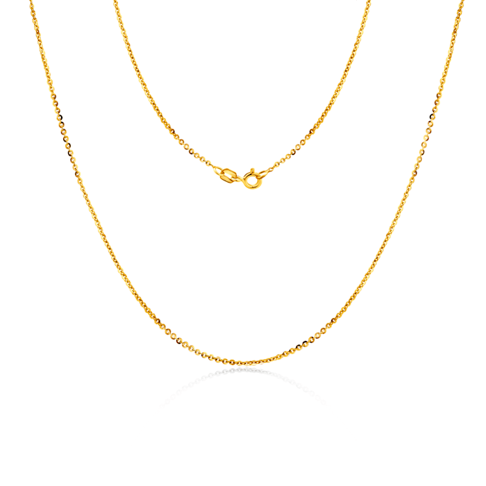 Синджирче Savicki 1 mm: злато 585, Rolo