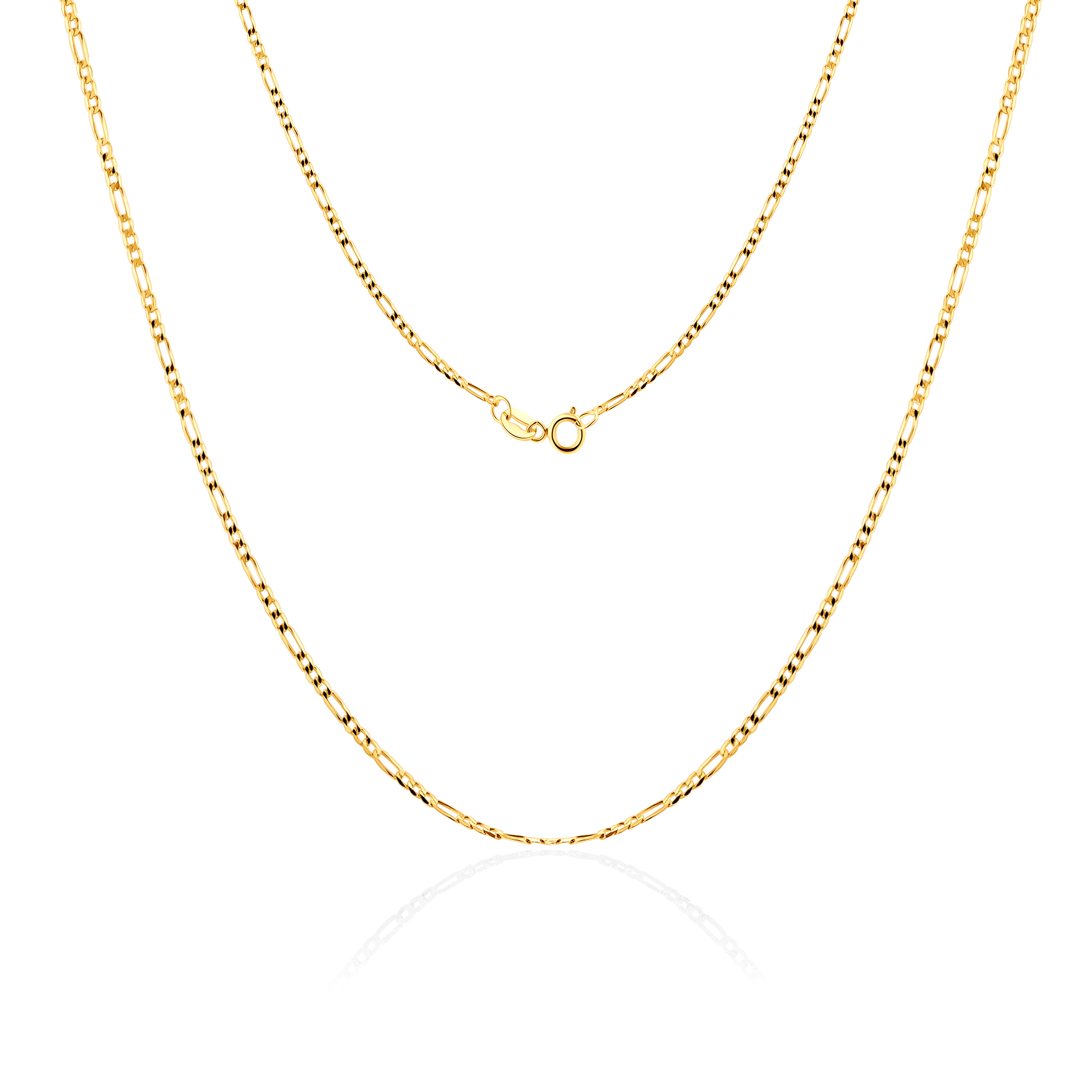 Синджирче Savicki 2,4 мм: 585 злато, фигаро