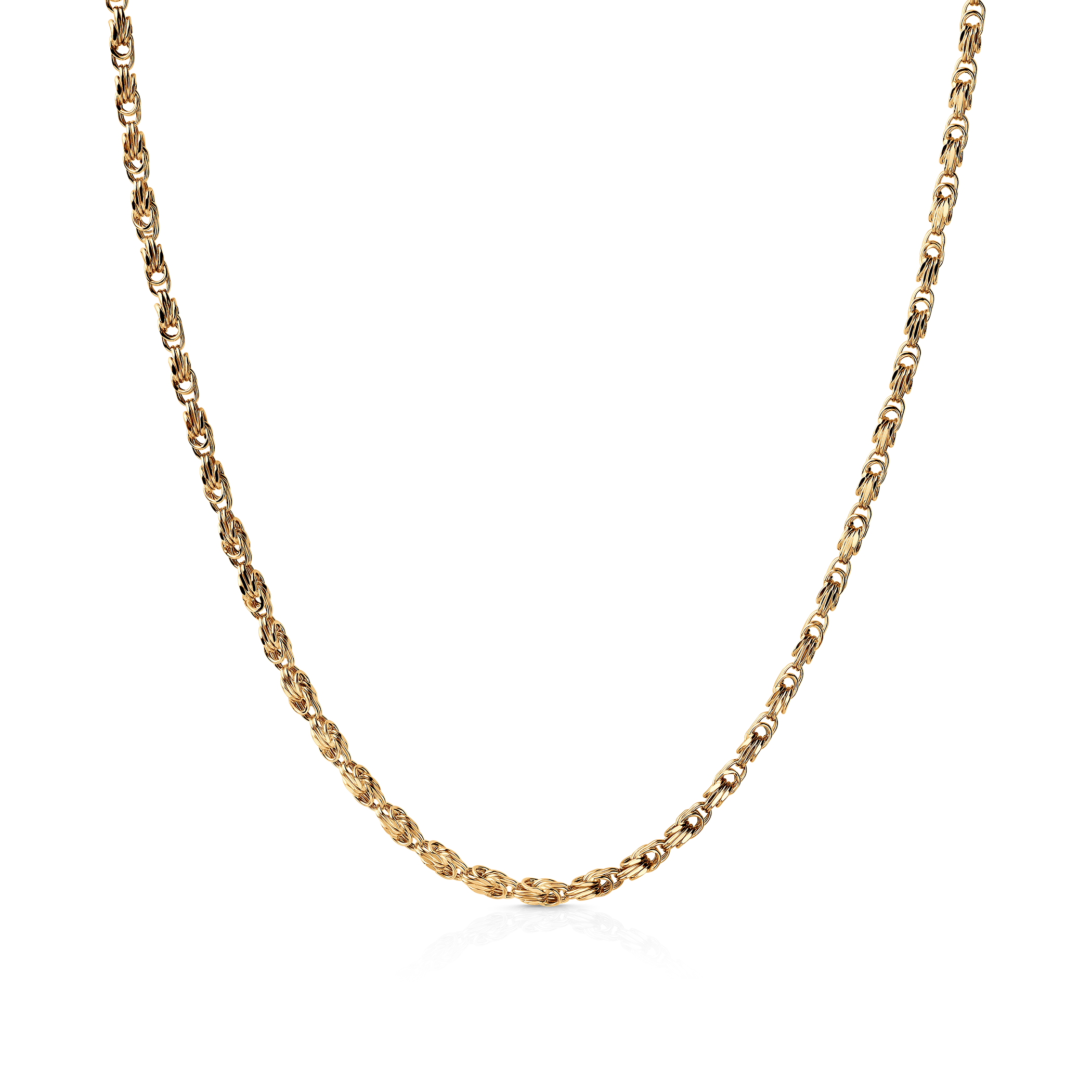 Синджирче Savicki 1.75mm: 585 злато, кралски квадрат