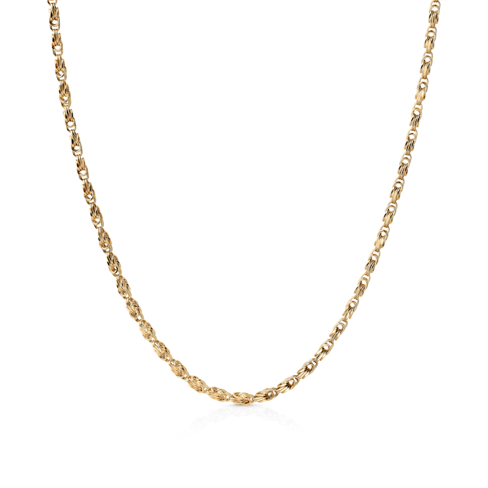 Синджирче Savicki 1.75mm: 585 злато, кралски квадрат