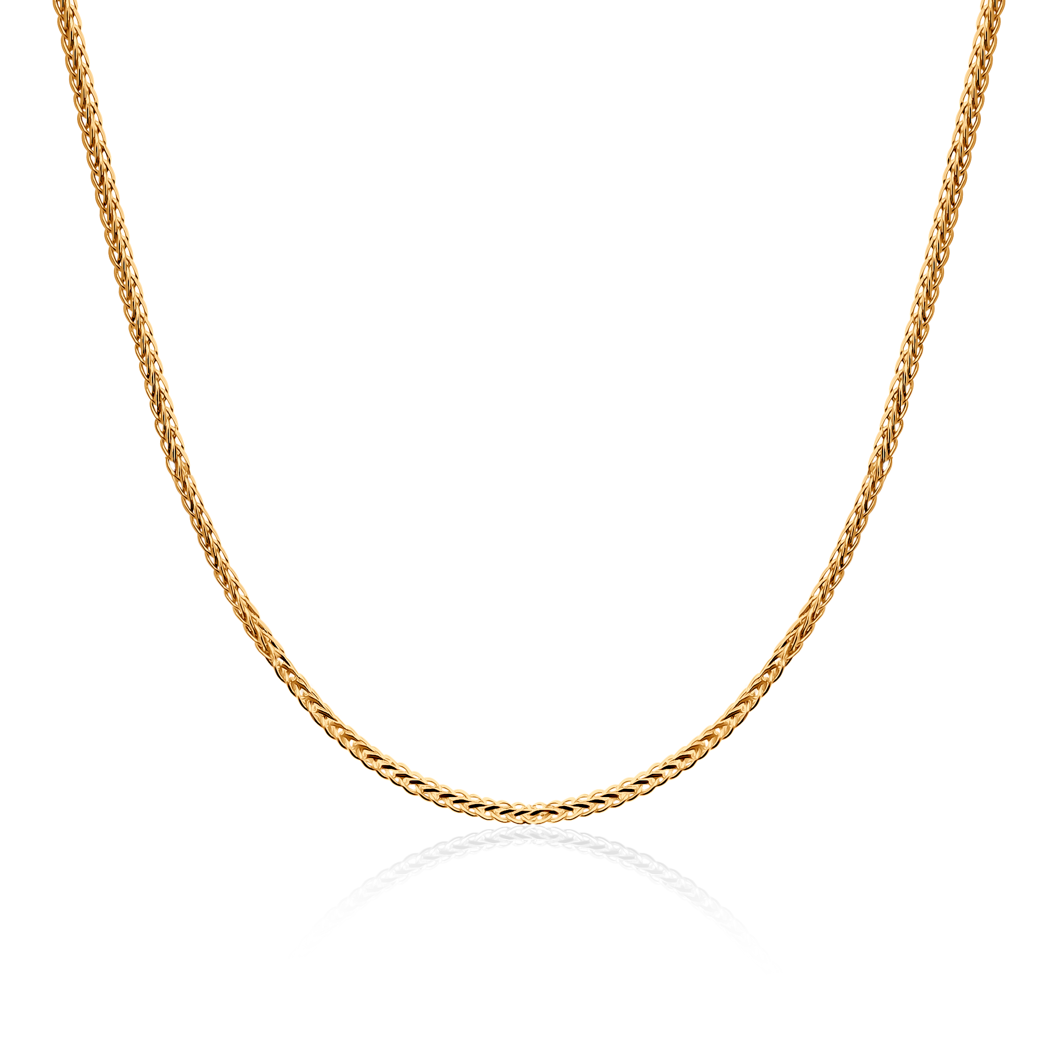 SAVICKI chain 0.8mm: two-tone 585 gold, fox tail
