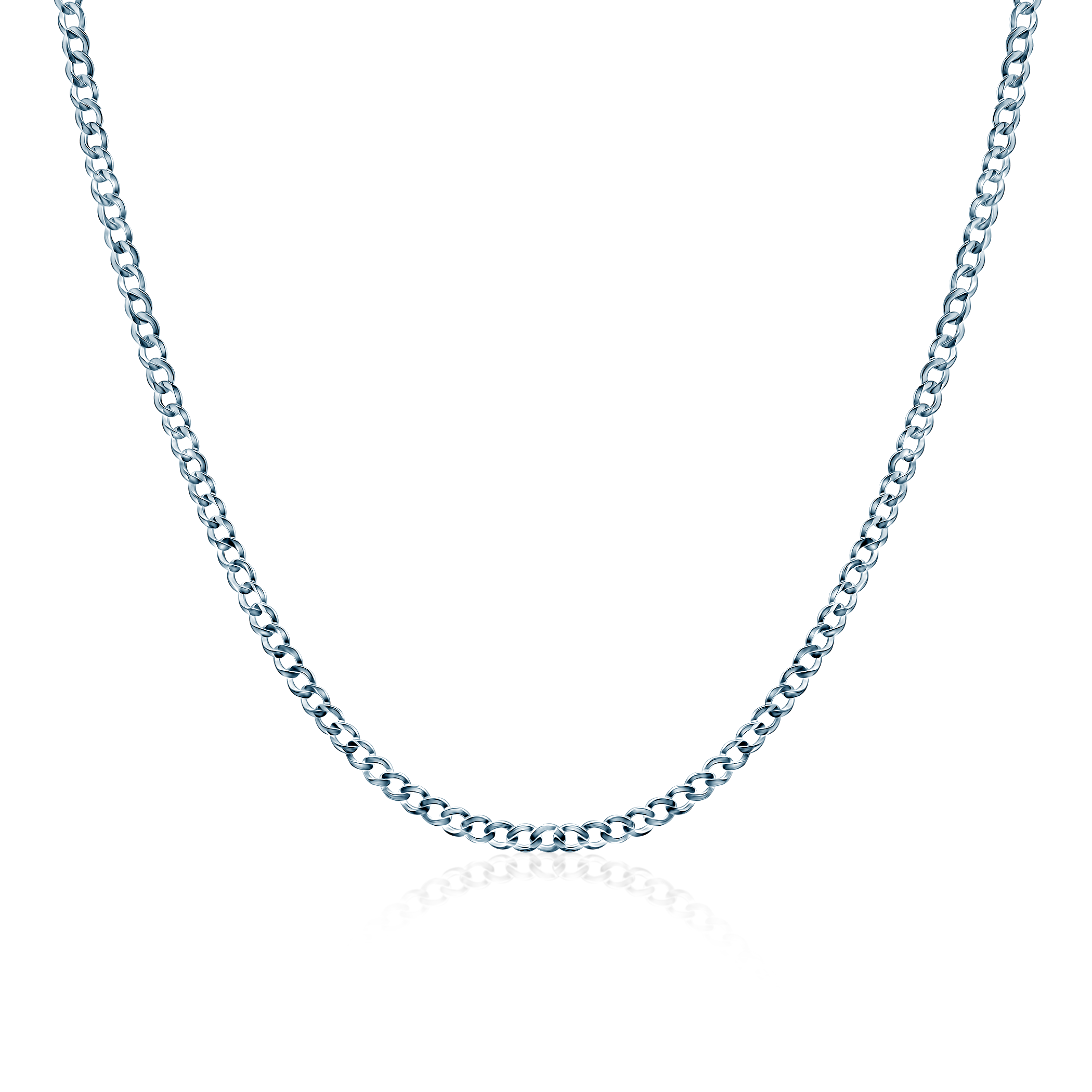 Синджирче Savicki 2,5 мм: бяло злато  585 злато,  curb chain