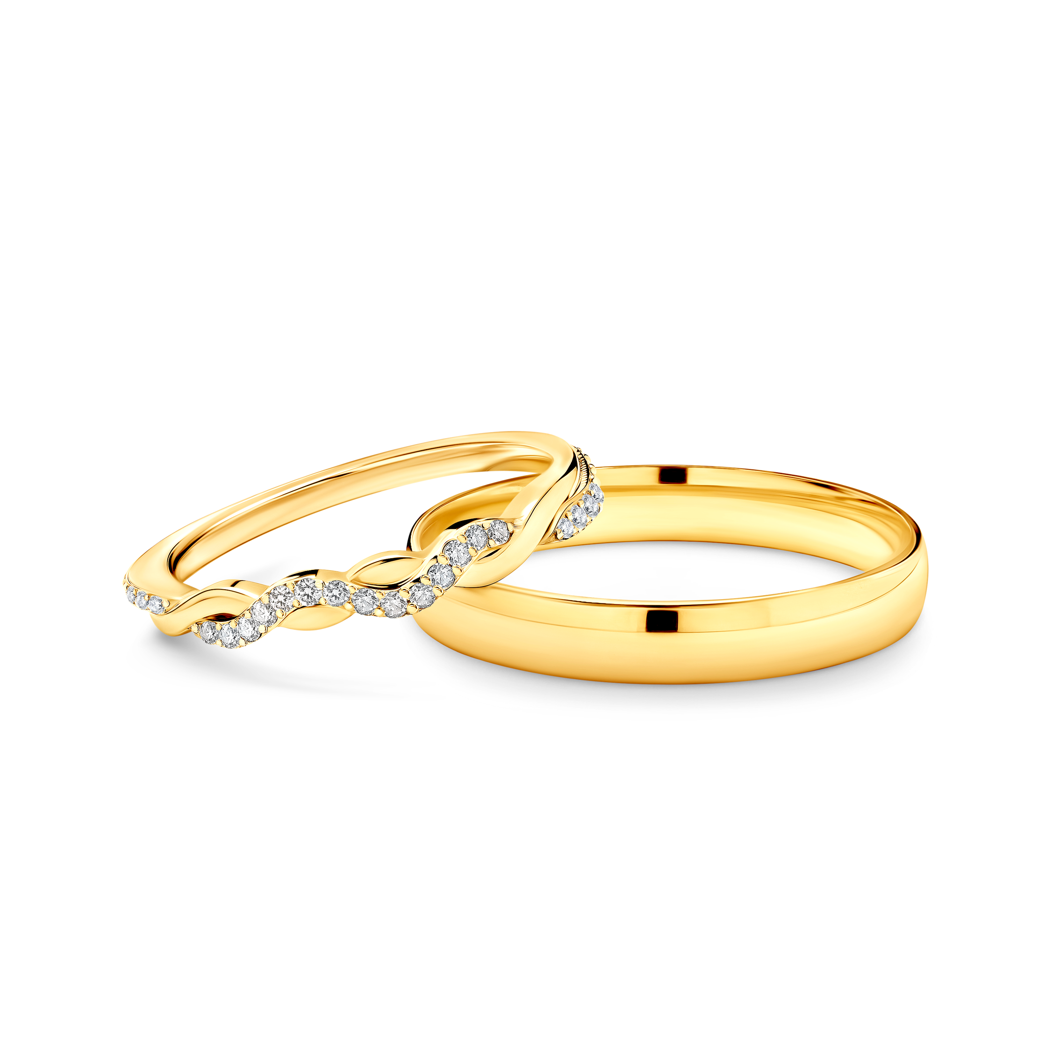 Весільні обручки: золото, напівкруглі, 1,5 мм i 3 мм