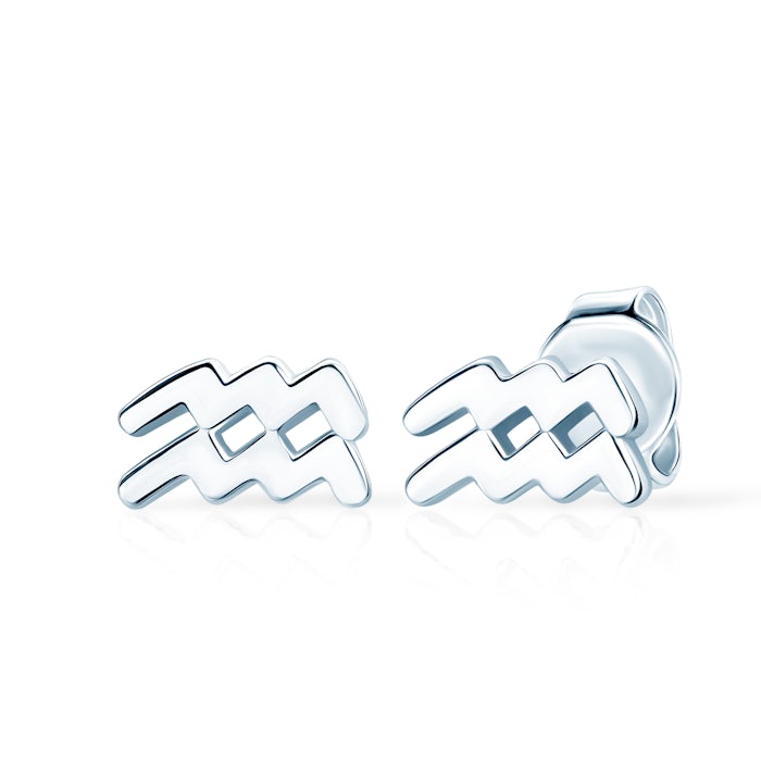 Cercei zodia Varsator Savicki: argintiu