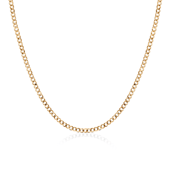 Синджирче Savicki 7,5 мм: 585 злато, curb chain