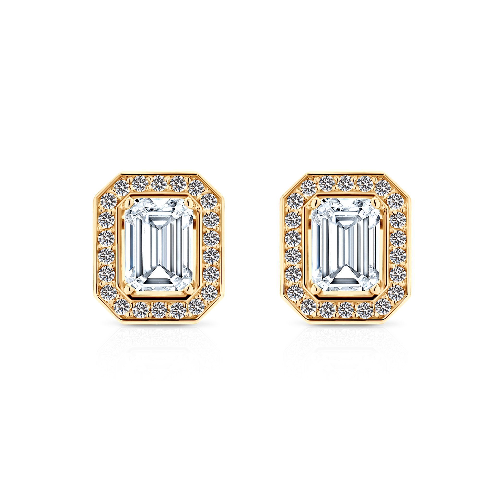 Ohrringe Savicki: Gold, Zirkonia