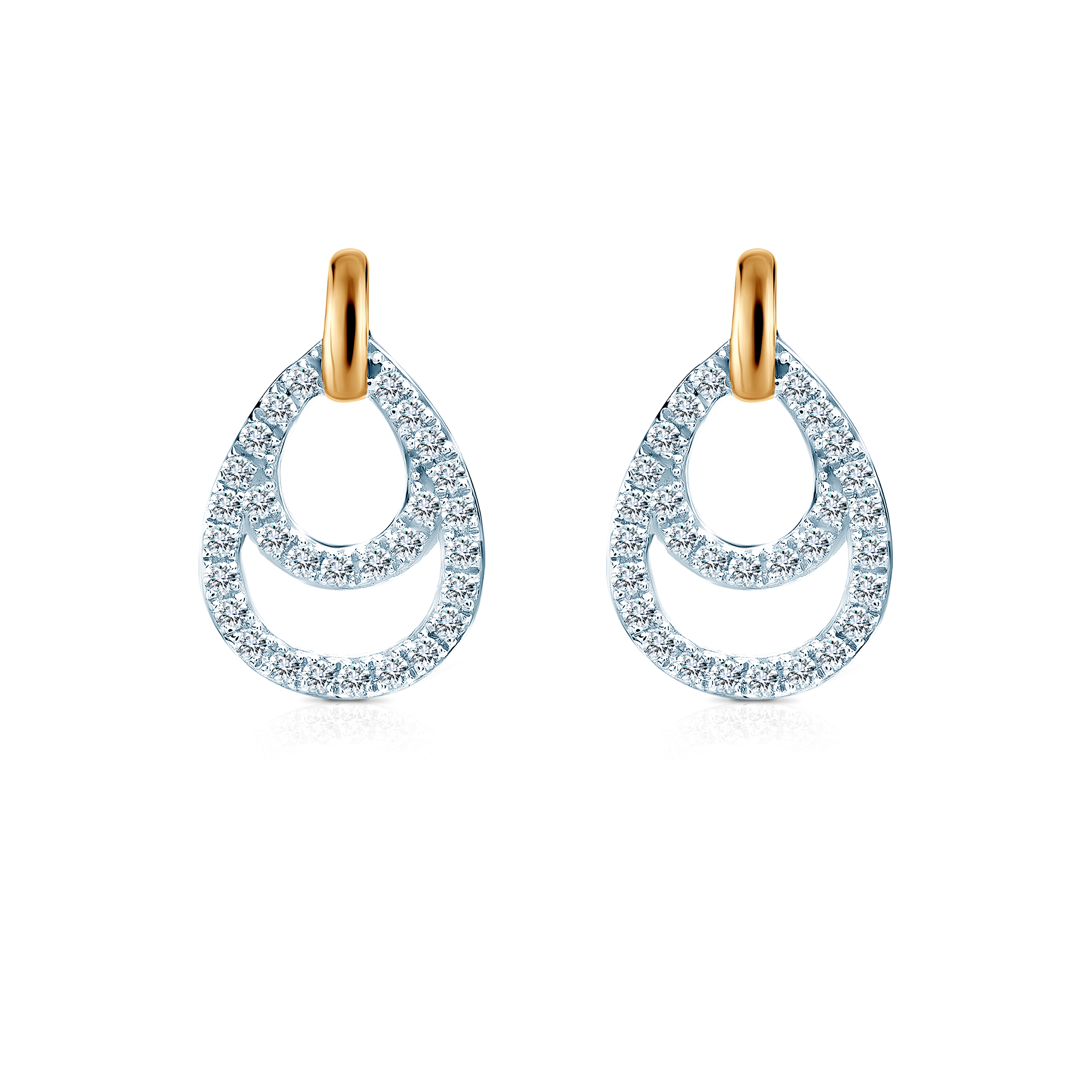 Σκουλαρίκια SAVICKI: χρυσό, διαμάντια