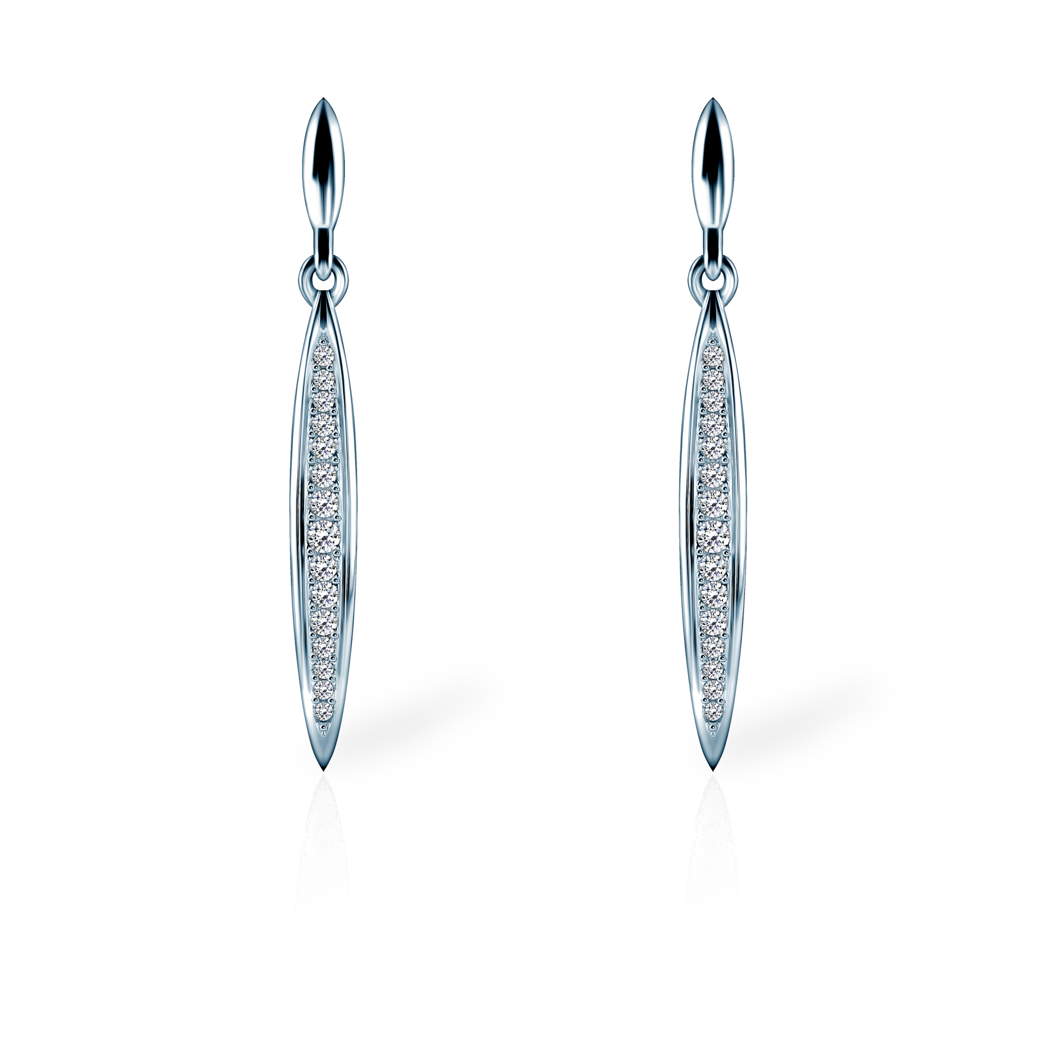 SAVICKI earrings: white gold, diamonds