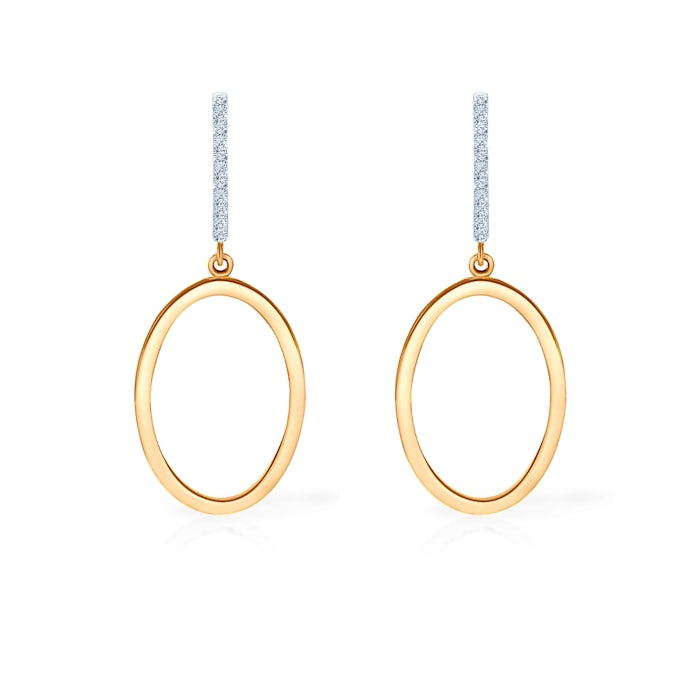 SAVICKI earrings: gold, diamonds