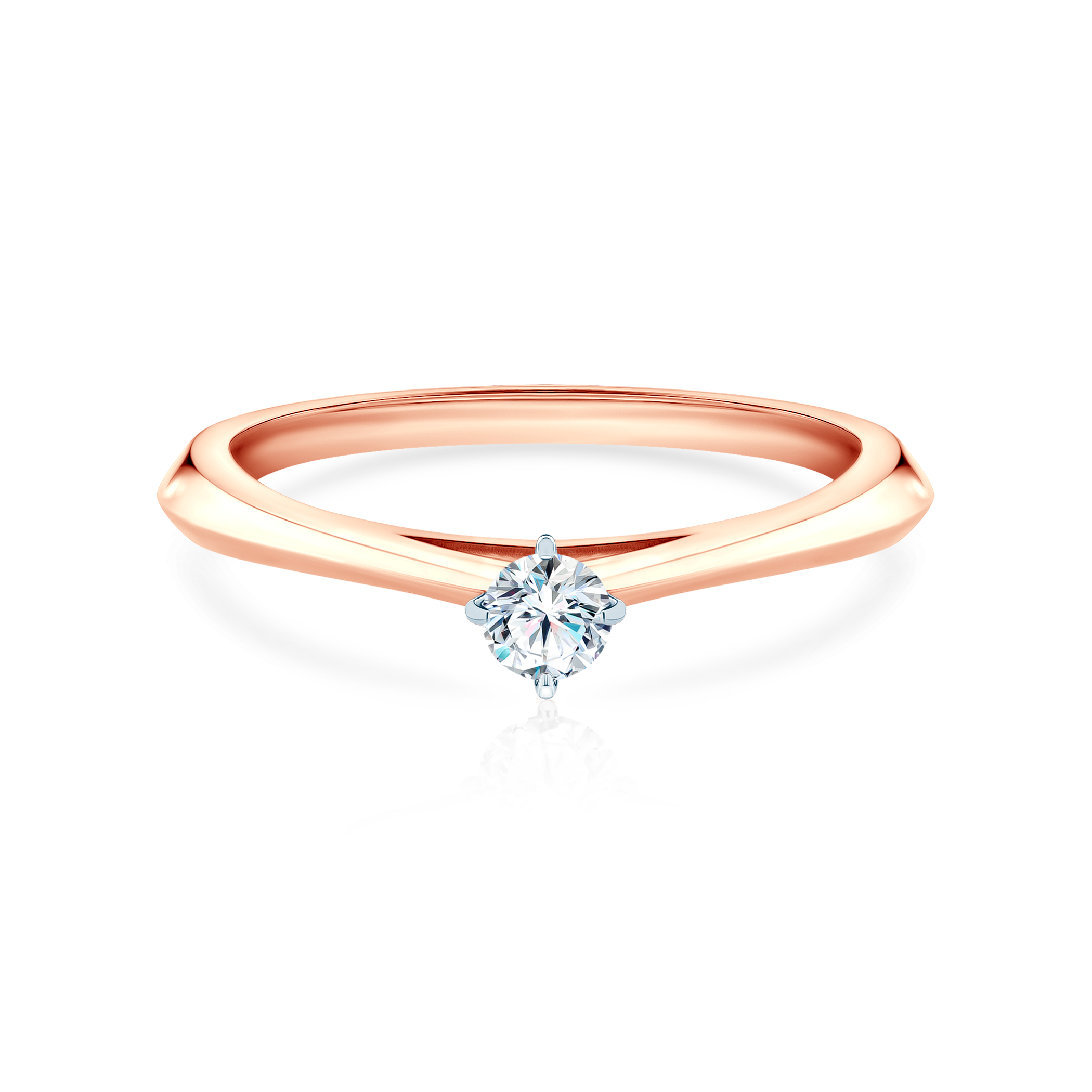 The Light engagement ring: two-tone gold, lab-grown diamond