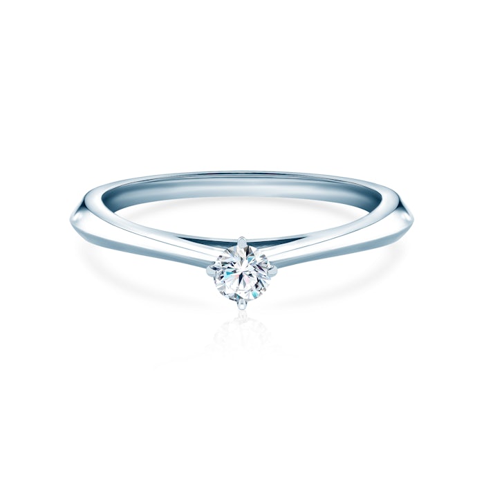 The Light engagement ring: white gold, lab-grown diamond