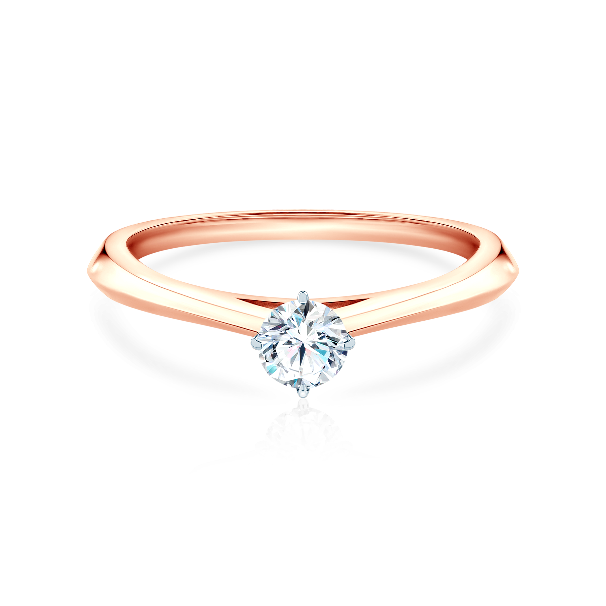 The Light engagement ring: two-tone gold, lab-grown diamond