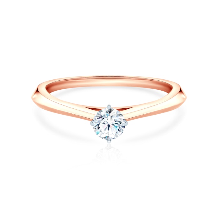 The Light engagement ring: two-tone gold, lab-grown diamond