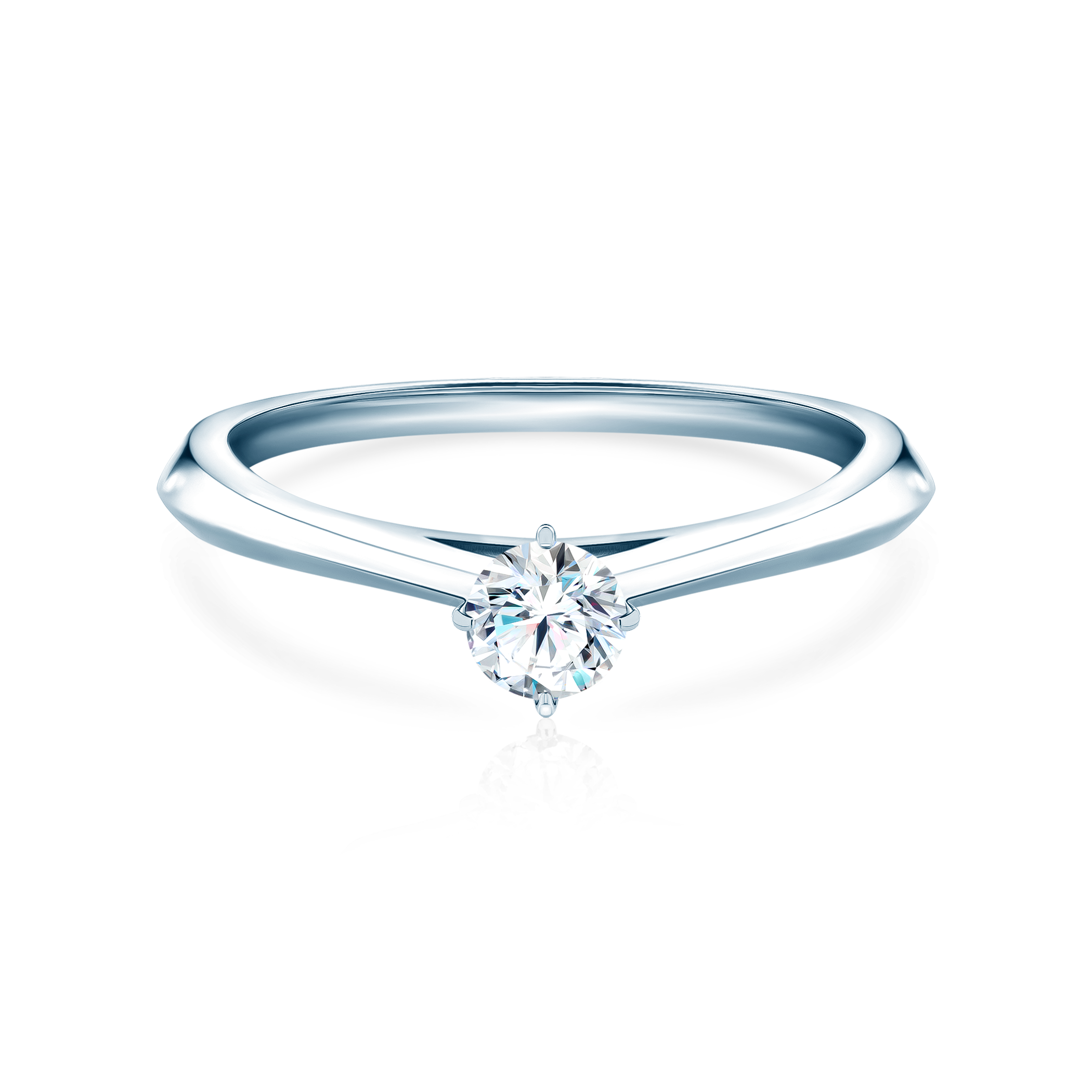 The Light engagement ring: white gold, lab-grown diamond