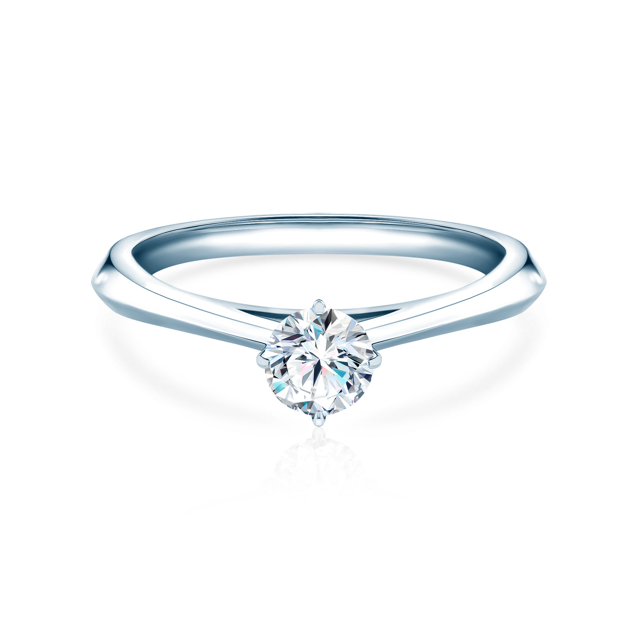 The Light engagement ring: white gold, lab-grown diamond