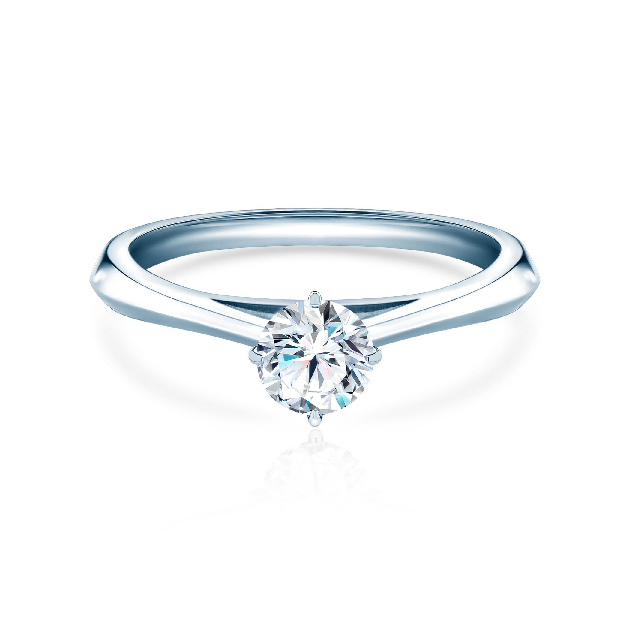 The Light engagement ring: white gold, lab-grown diamond