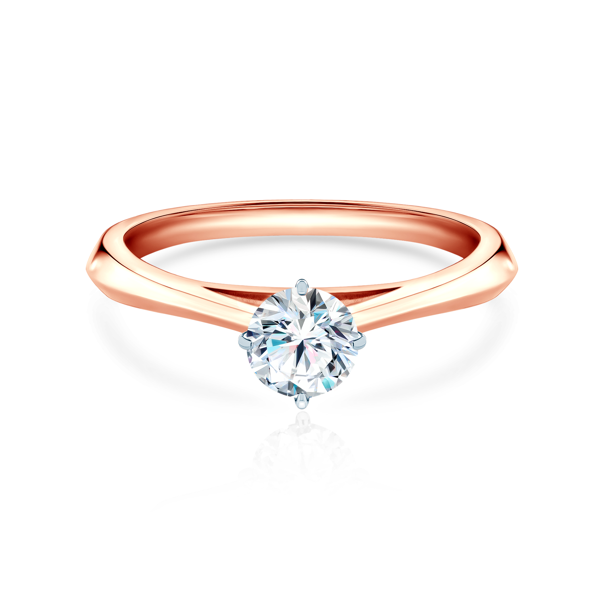 The Light engagement ring: two-tone gold, lab-grown diamond