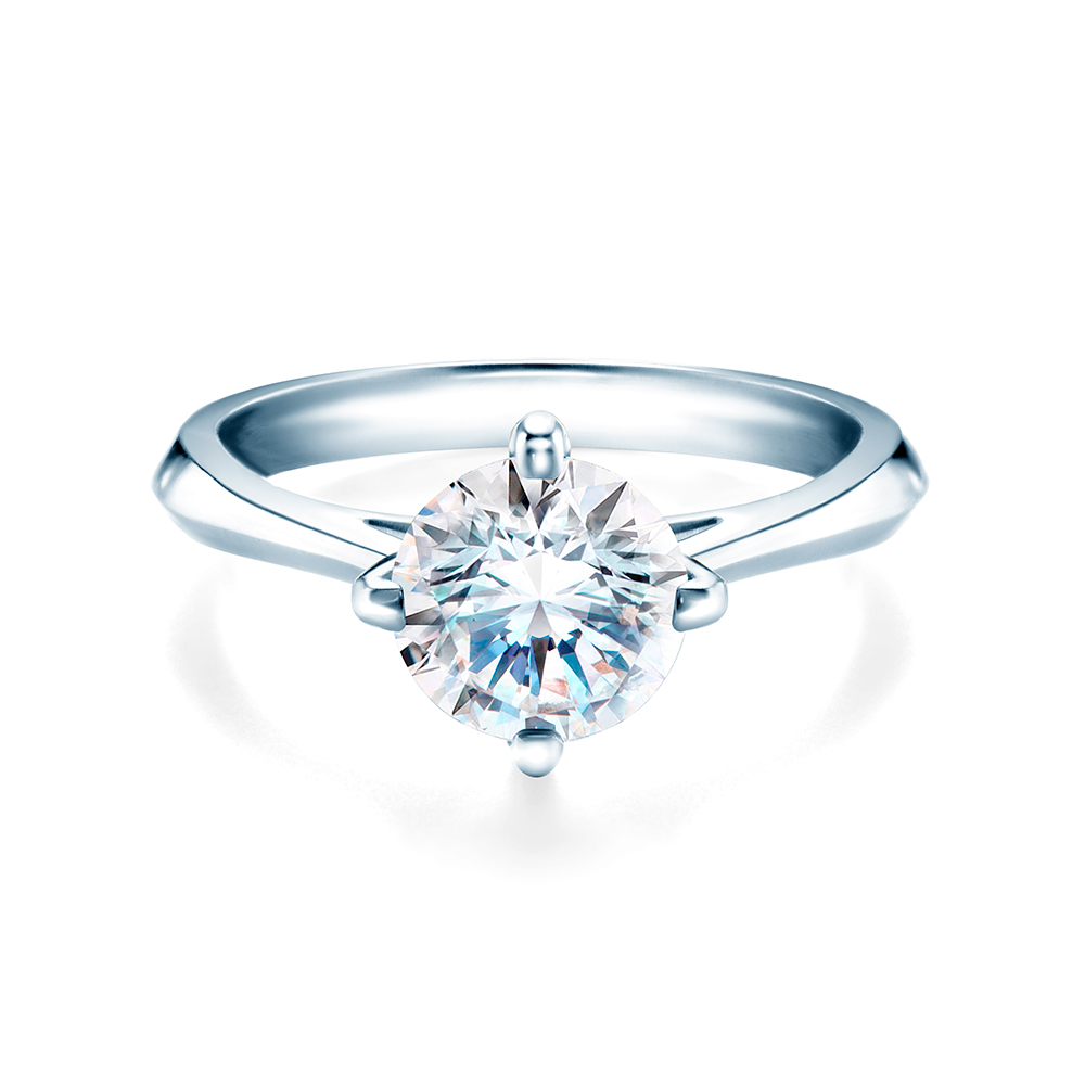 The Light engagement ring: white gold, lab-grown diamond
