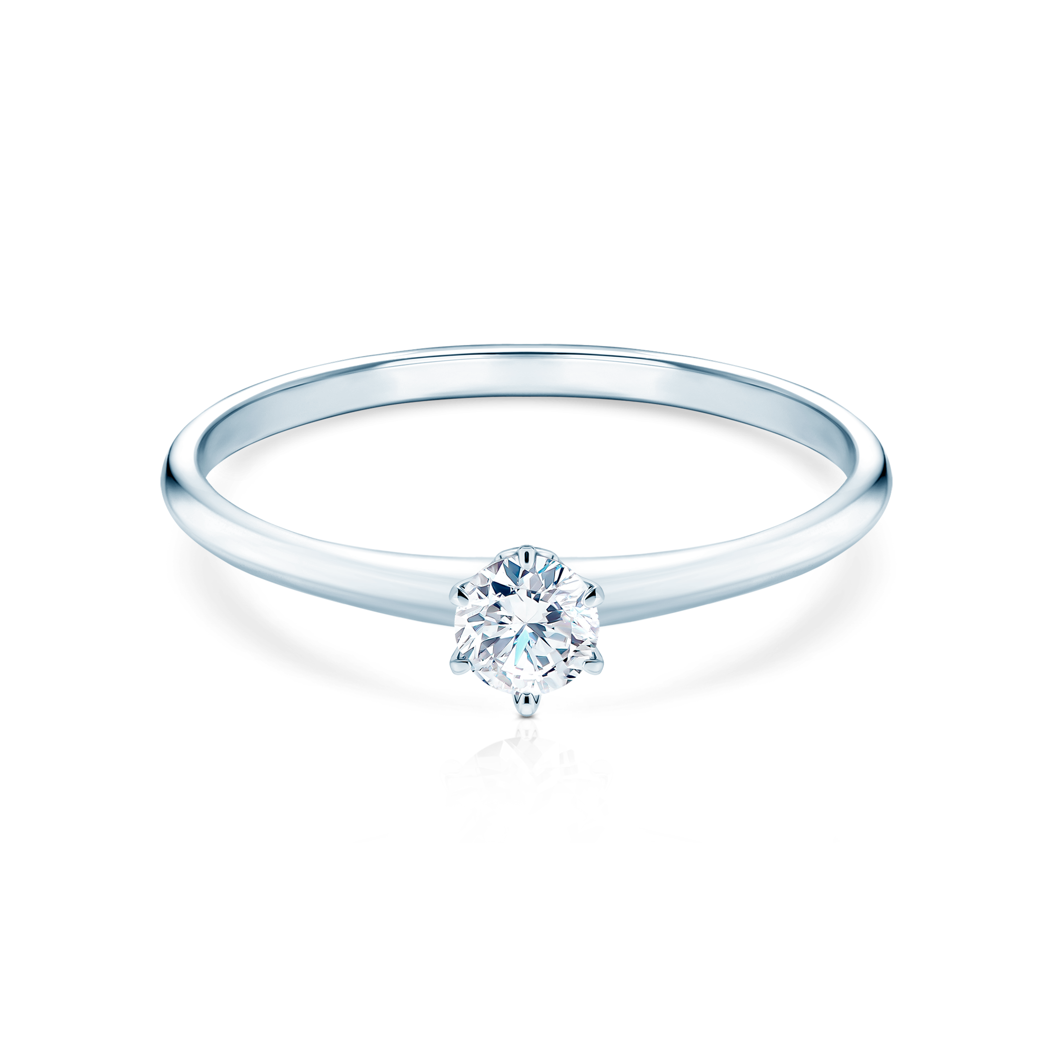 Journey eljegyzési gyűrű: fehér arany, laboratóriumi gyémánt