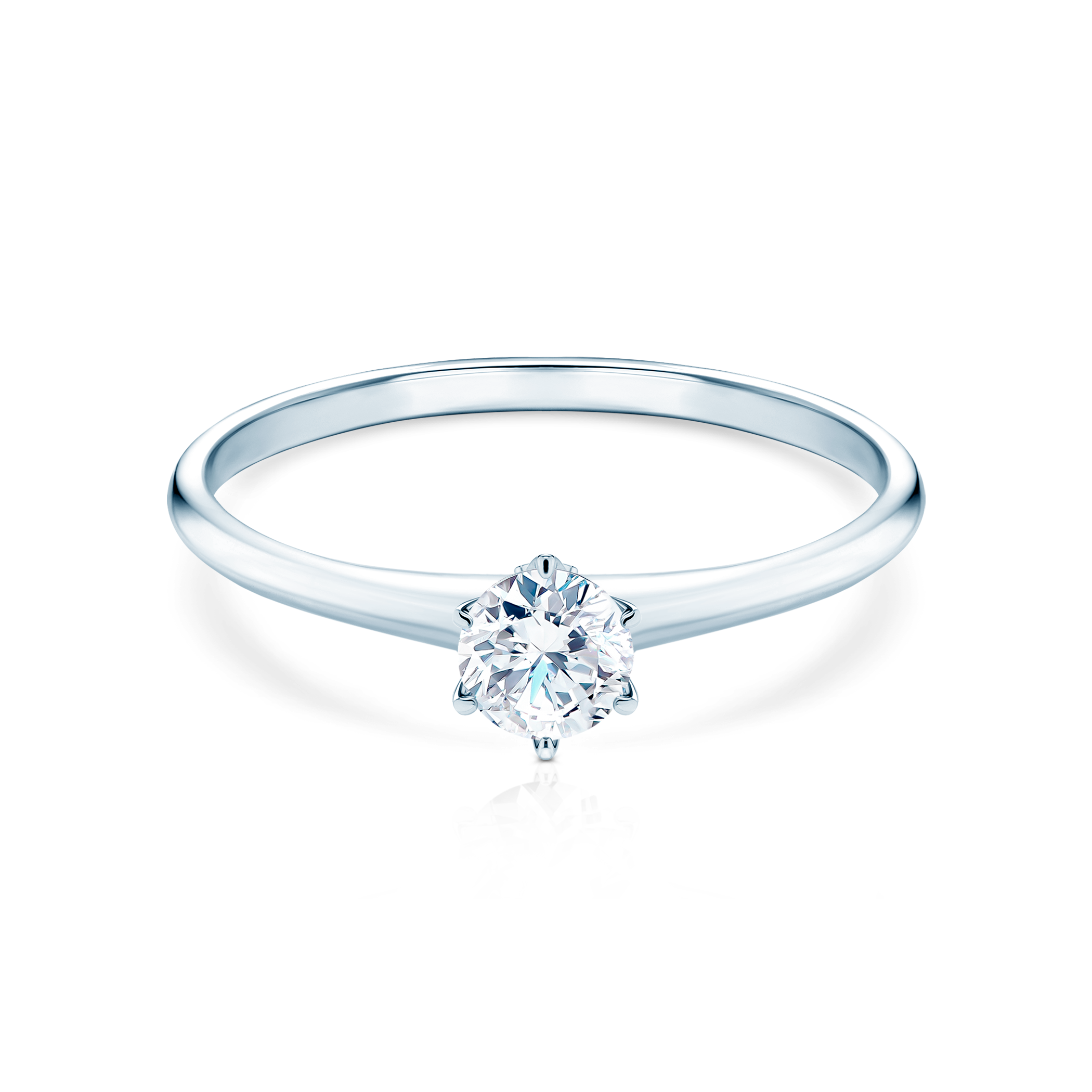 The Journey engagement ring: white gold, lab-grown diamond