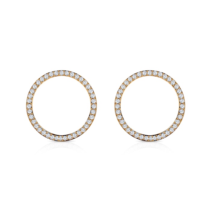 SAVICKI hoop earrings: gold, diamonds