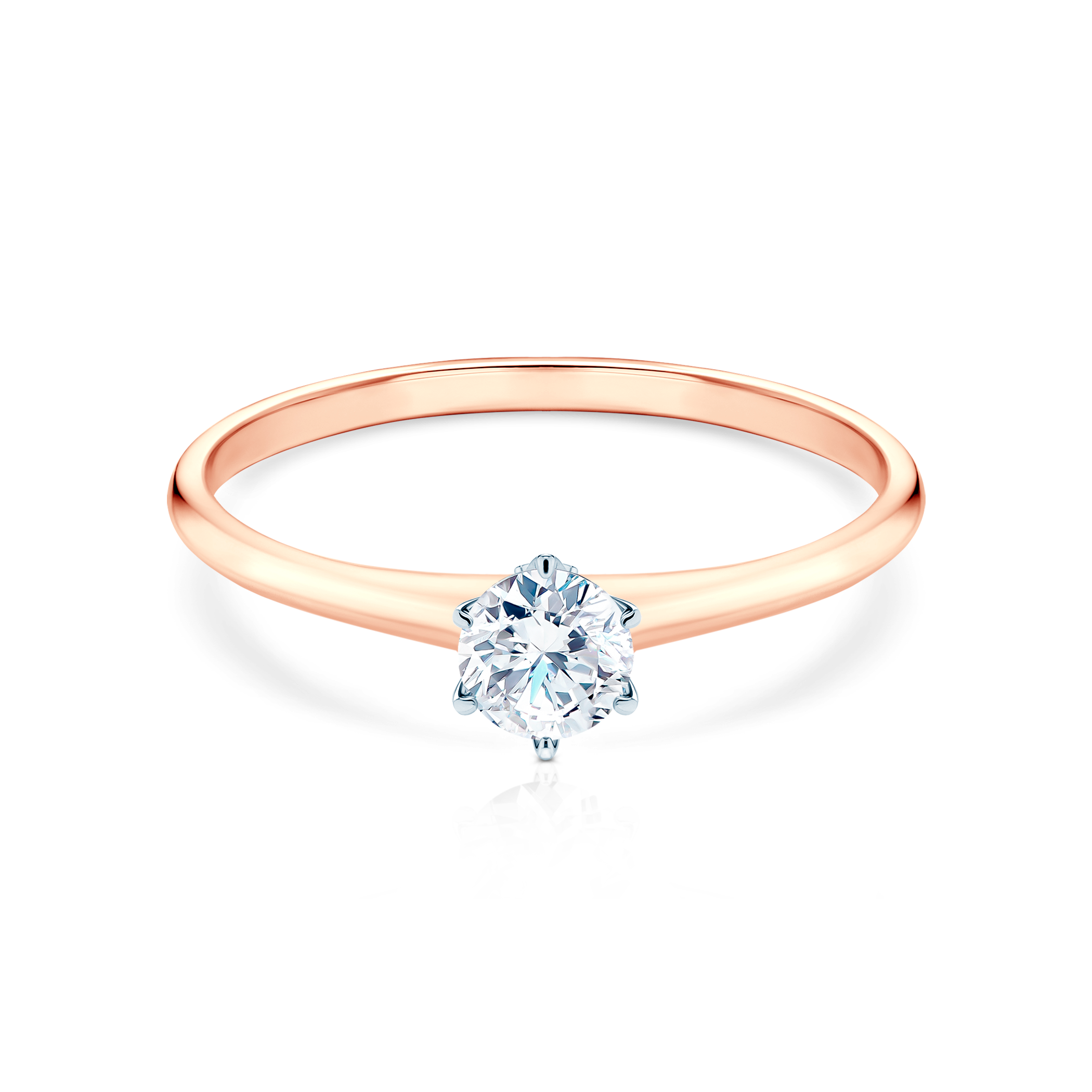 The Journey engagement ring: two-tone gold, lab-grown diamond