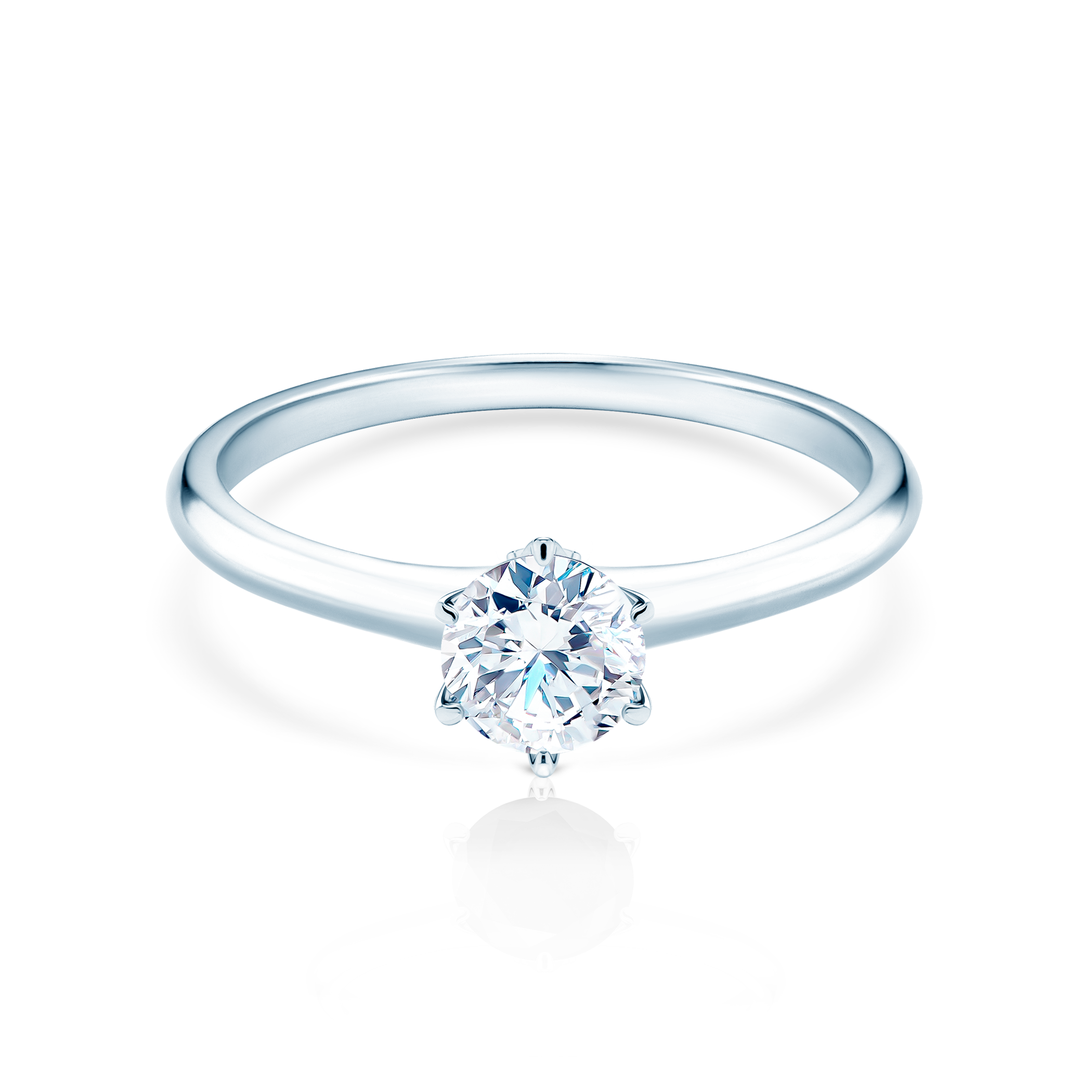 The Journey engagement ring: white gold, lab-grown diamond