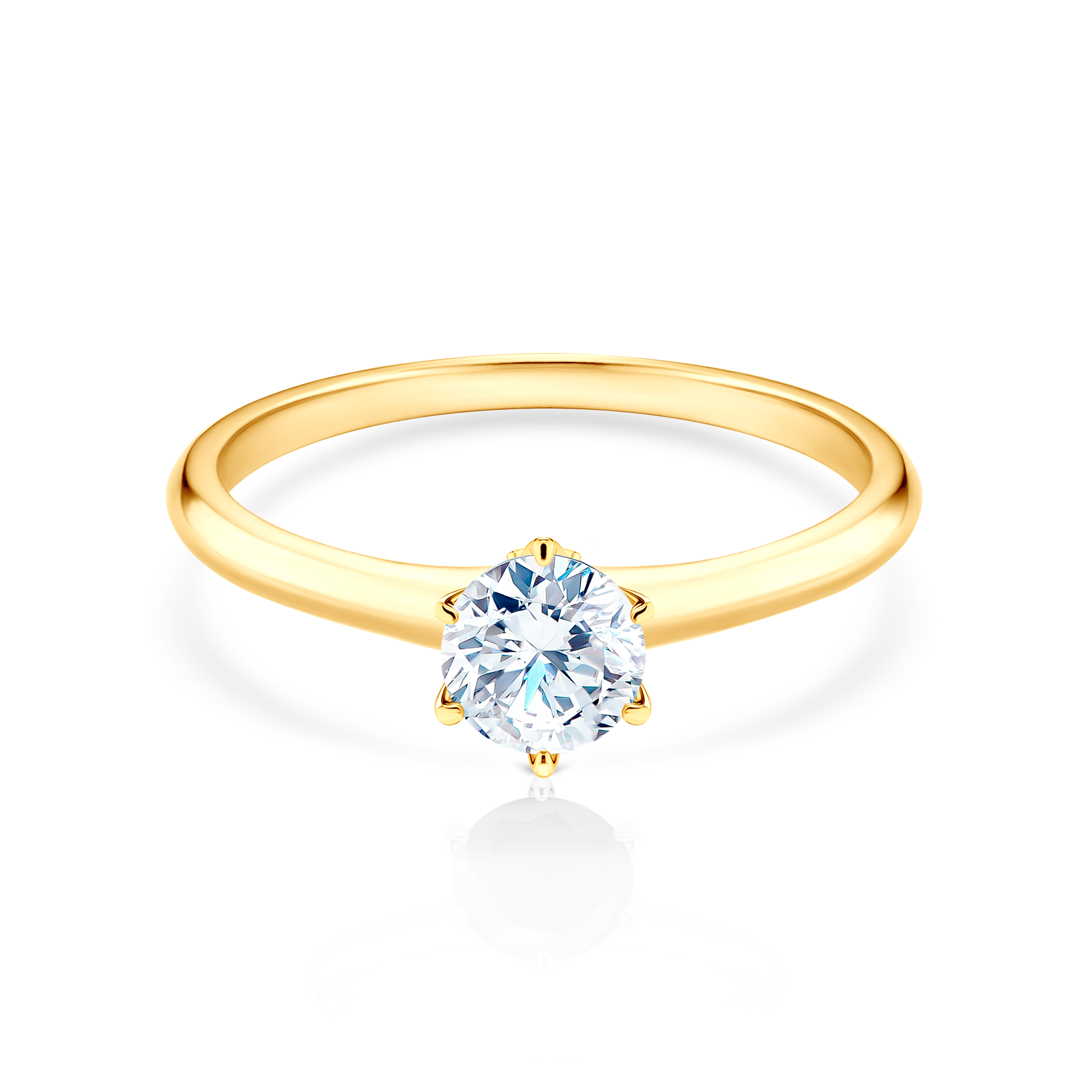 The Journey engagement ring: gold, lab-grown diamond