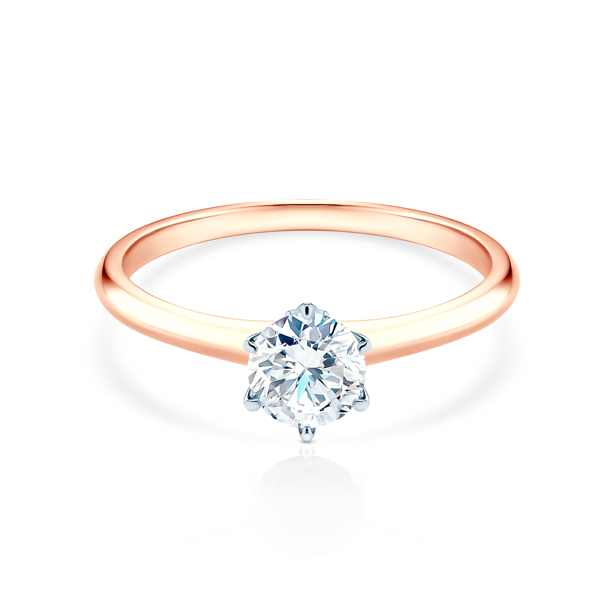 The Journey engagement ring: two-tone gold, lab-grown diamond