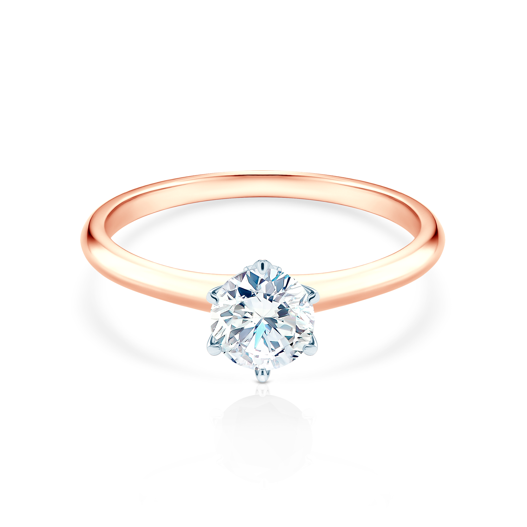 The Journey engagement ring: two-tone gold, lab-grown diamond
