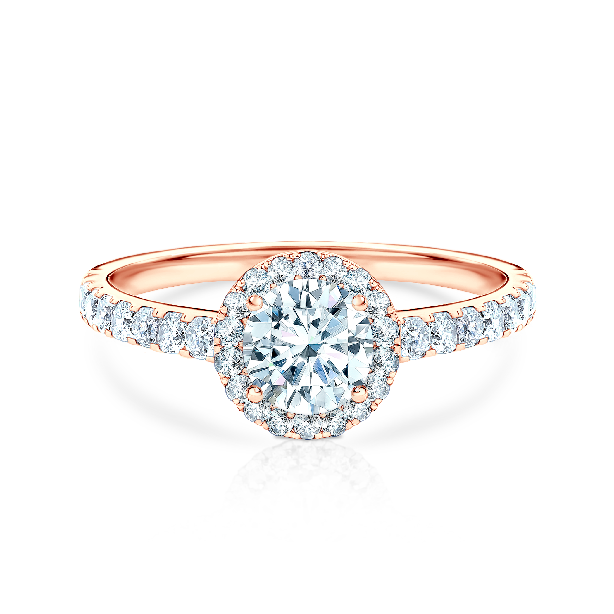 This is Love engagement ring: rose gold, lab-grown diamond