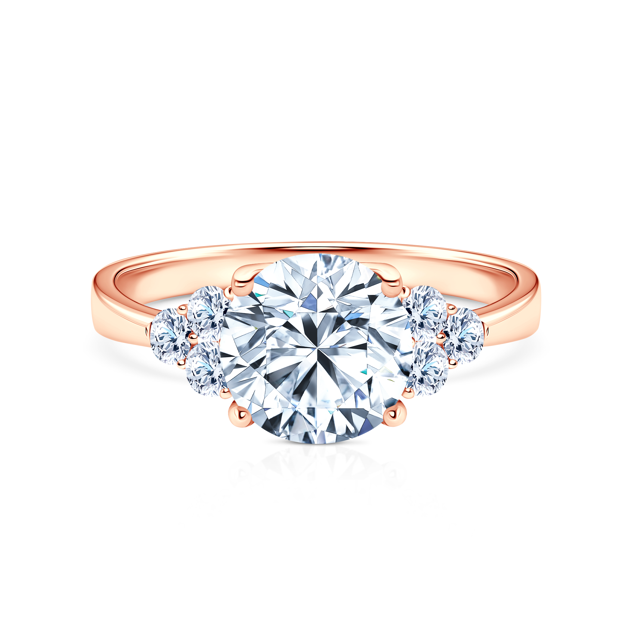Fairytale engagement ring: rose gold, lab-grown diamond