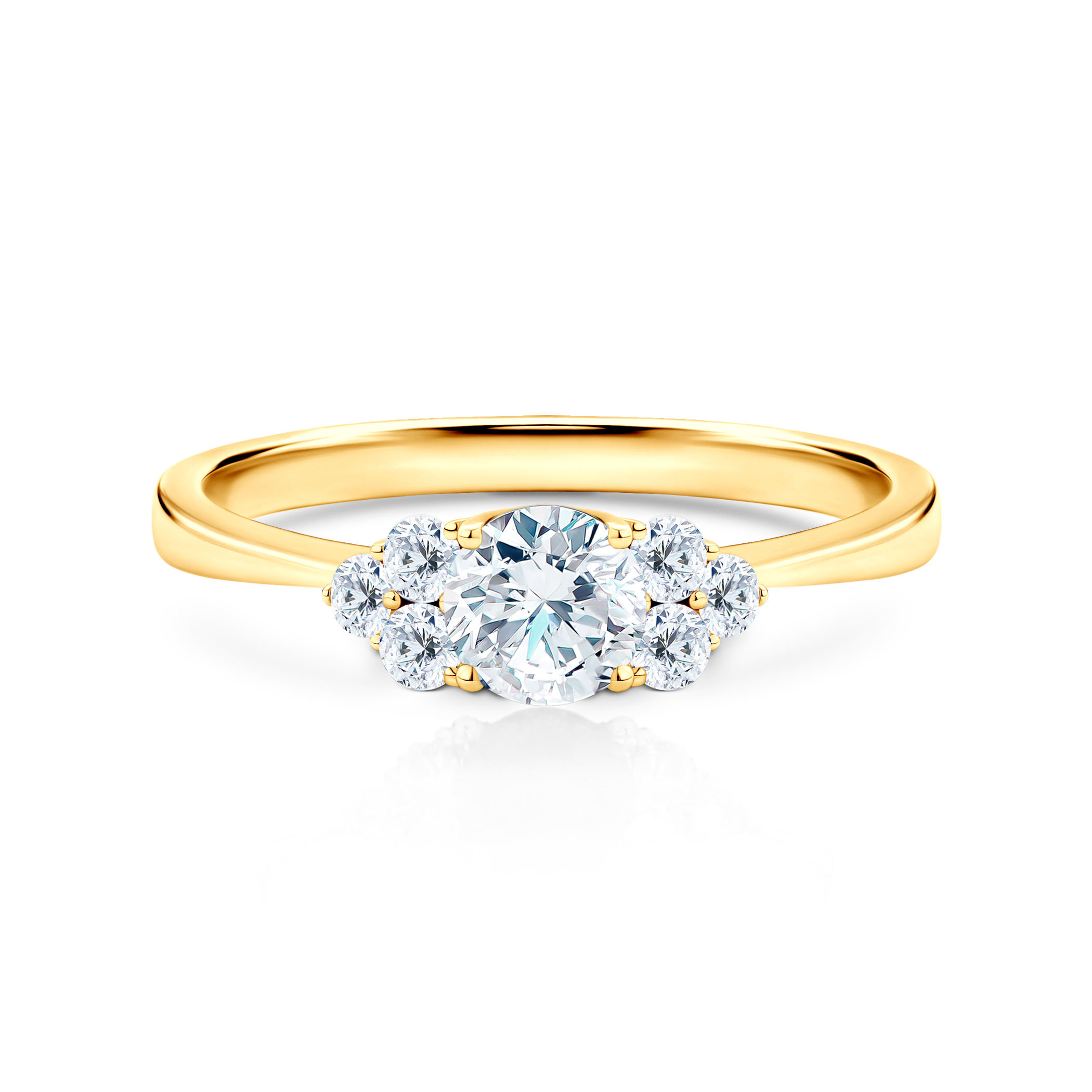 Verlobungsring Fairytale: Gold, Labordiamant