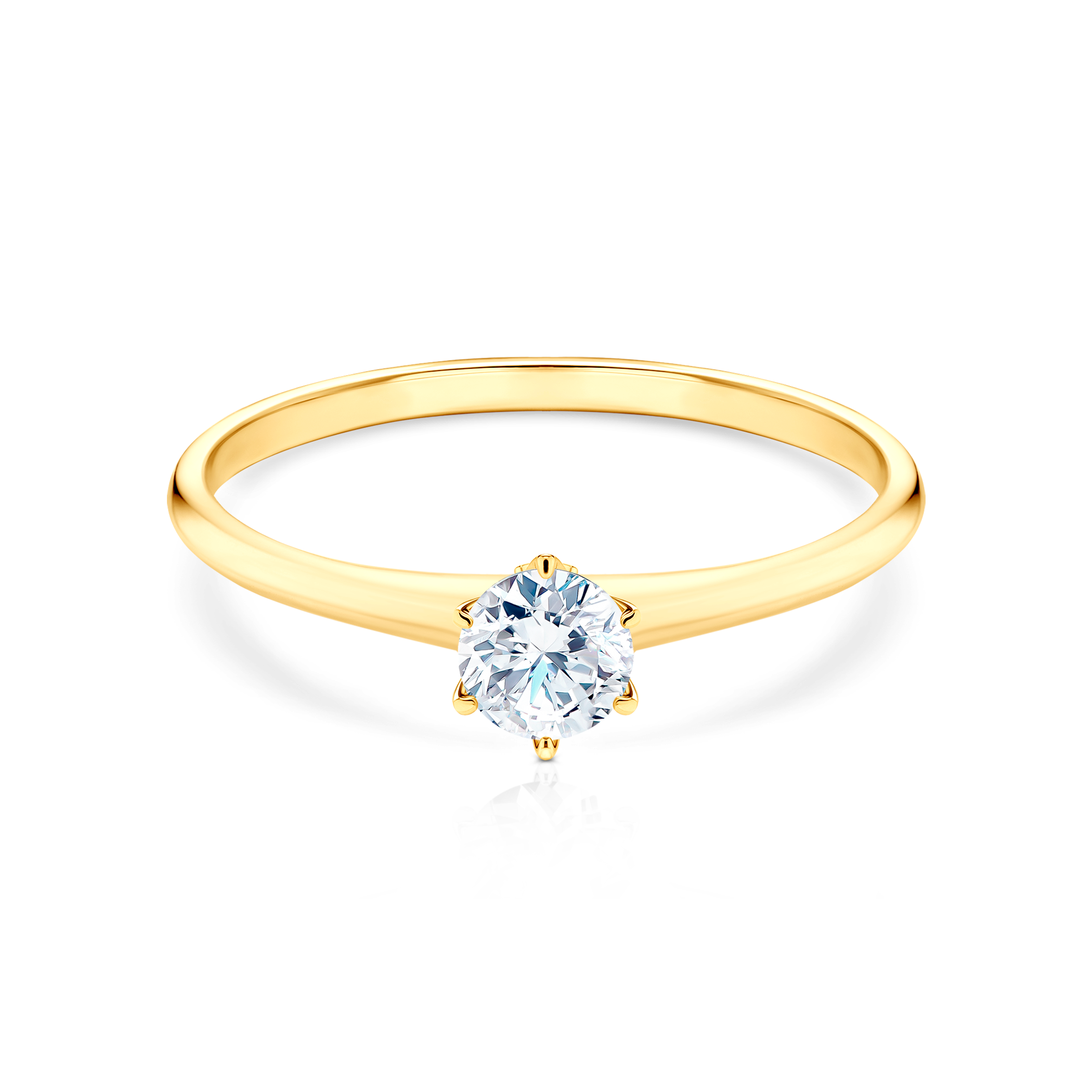 The Journey engagement ring: gold, lab-grown diamond